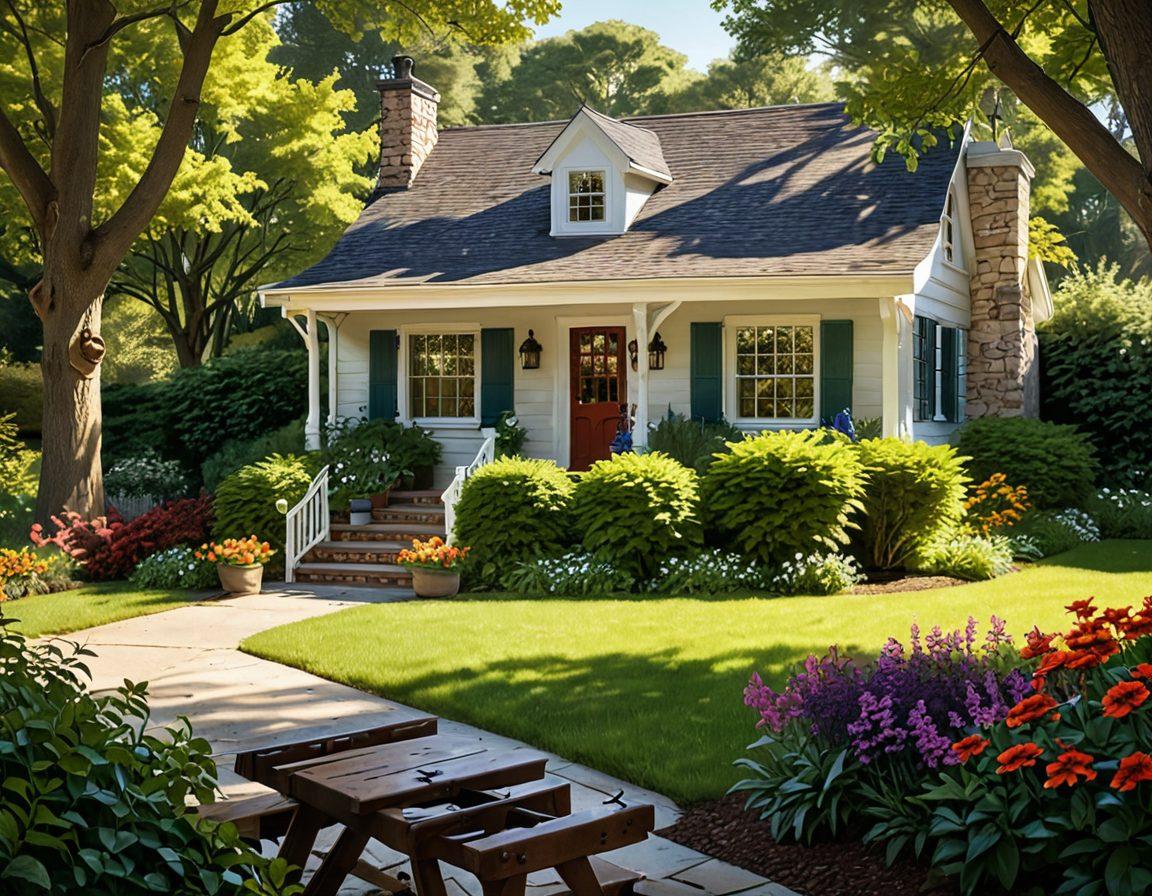 A serene family home with a well-maintained garden, featuring a locked gun cabinet in the foreground symbolizing firearm safety. In the background, happy family members enjoying a peaceful moment while an insurance policy document is subtly placed on the table. Warm sunlight filtering through trees creates a comforting atmosphere that conveys protection and peace of mind. Illustration style: super-realistic. vibrant colors. soft focus.